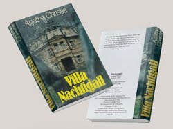 Krimi trifft Kulisse,  Titelbild namhafter Kriminalromane ausgewählt – darunter Villa Nachtigall von Agatha Christie